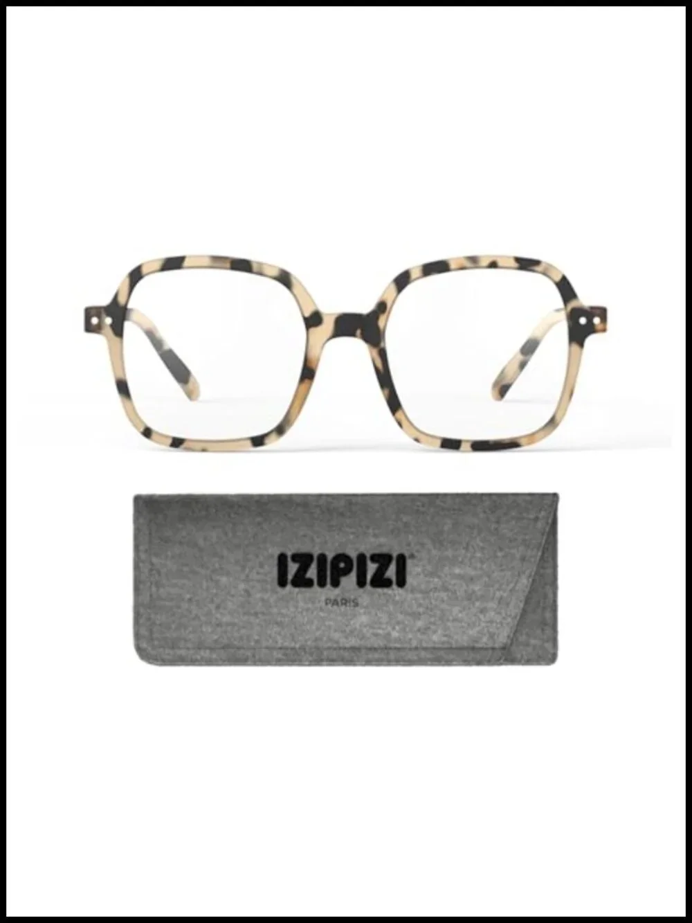 Reading Glasses +1 to +3 Oversized Square Unisex Spring Hinge Scratch-Resistant